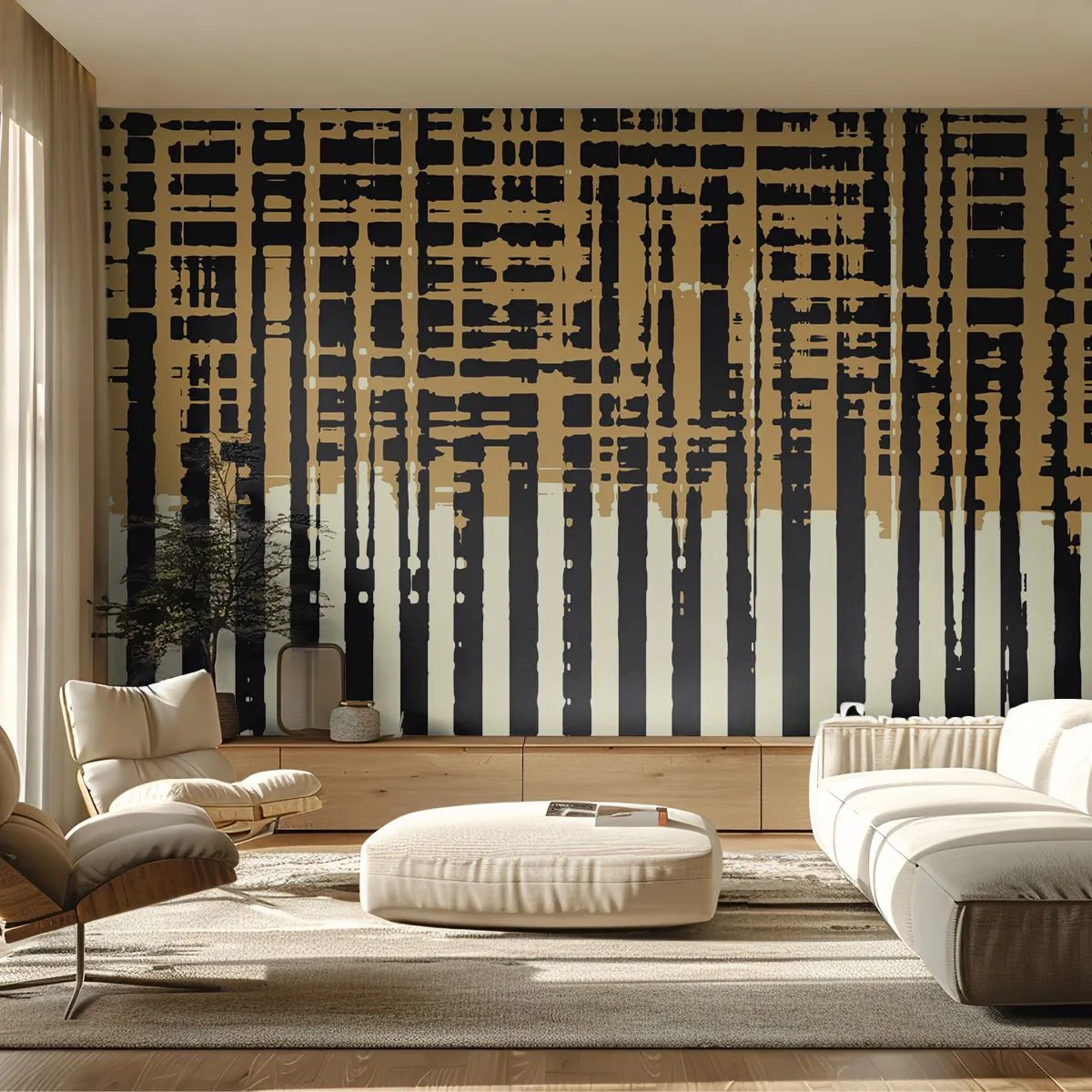 Fototapete Standard Eco - Architektonische Abstraktion - Abstraktion, Stück, Linien - 250x175 cm