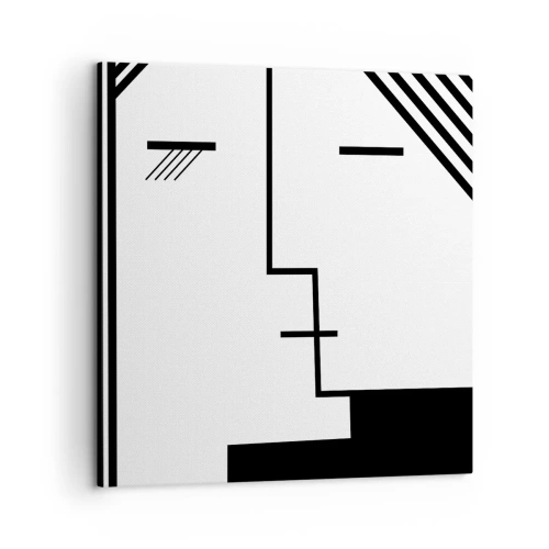 Bild auf Leinwand - Leinwandbild - Einfach ein Kuss - 50x50 cm