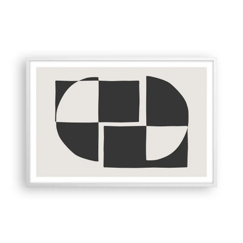 Poster in einem weißen Rahmen - Antithese - Synthese - 91x61 cm