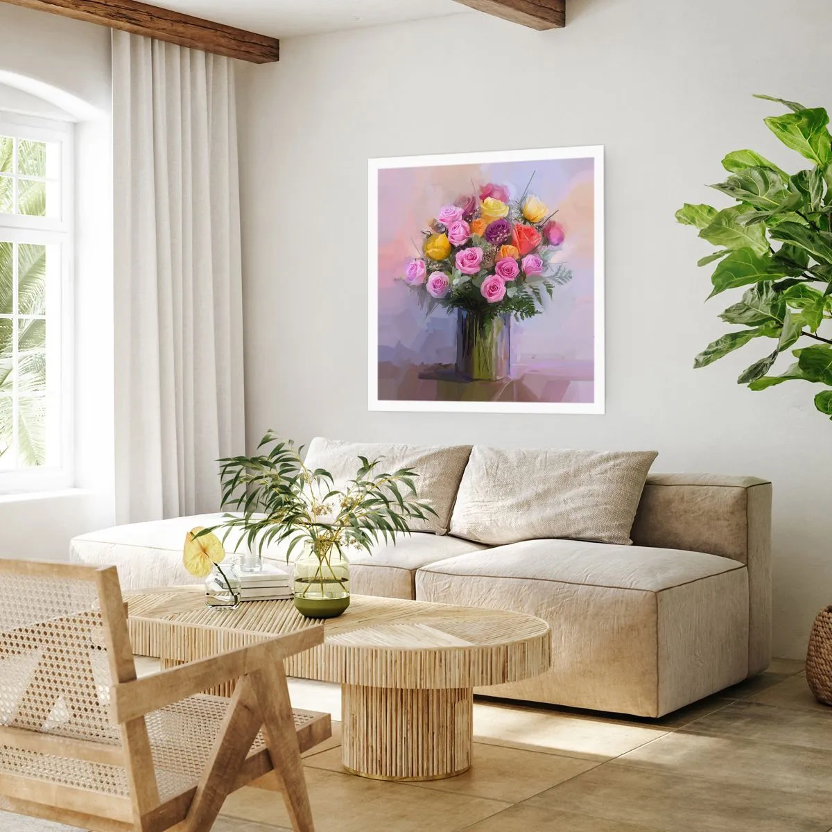 Poster - Festgehaltene Schönheit - 30x30 cm