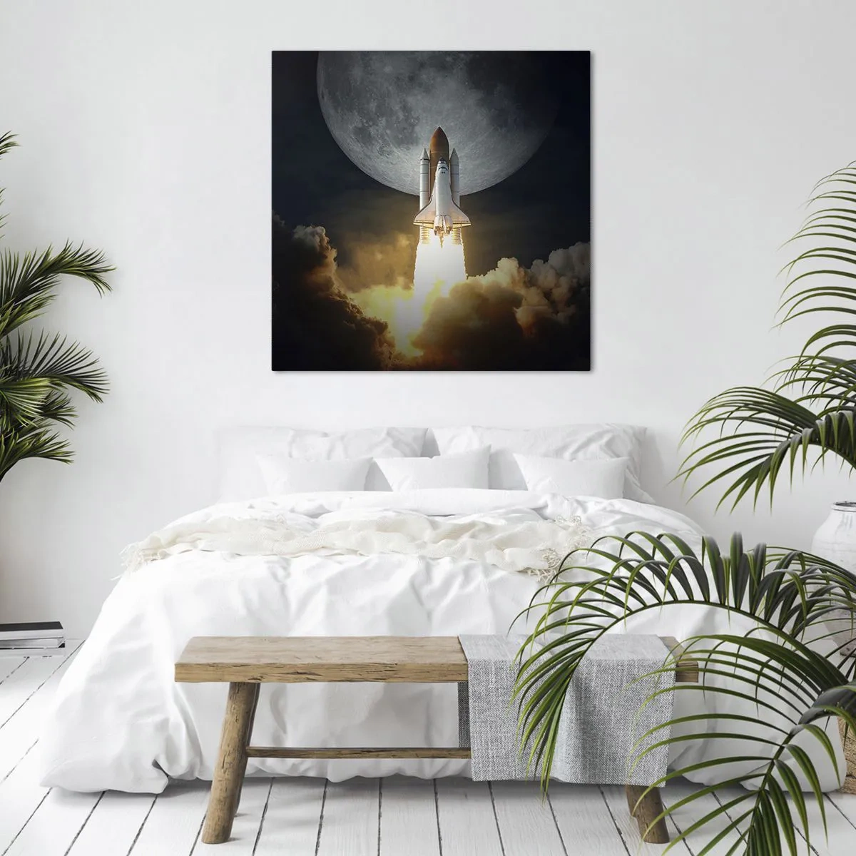 Bild auf Leinwand - Leinwandbild - Beginn eines überirdischen Abenteuers - 70x70 cm