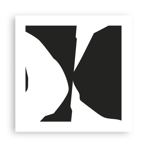 Poster - Positiv negativ - 40x40 cm