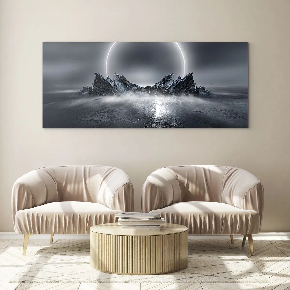Glasbild - Bild auf glas - Ende der Geschichte - 100x40 cm