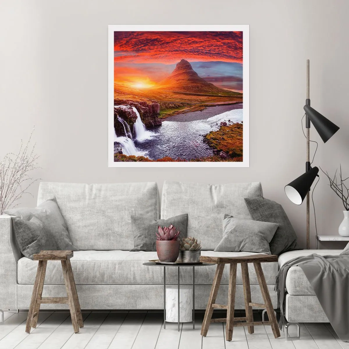 Poster - Ein Blick auf Mittelerde - 60x60 cm