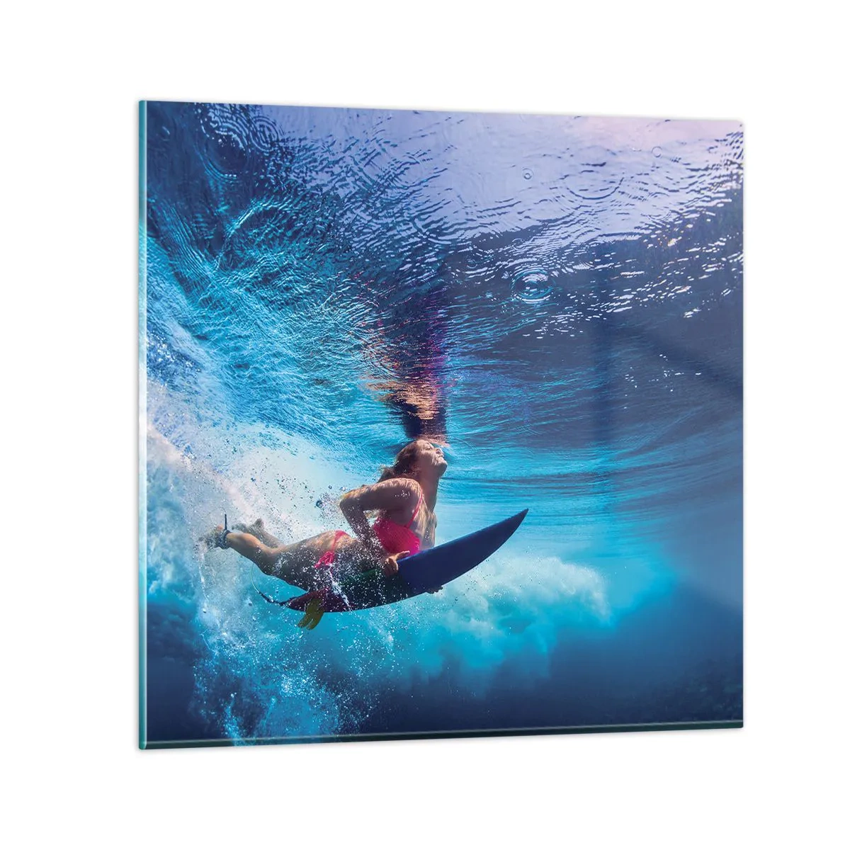 Glasbild - Bild auf glas - Tiefe der Freude - 70x70 cm
