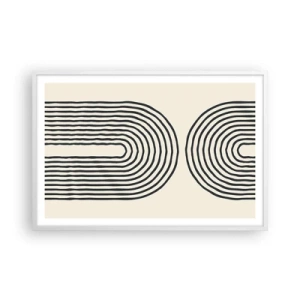 Poster in einem weißen Rahmen - In einem Moment ... - 91x61 cm