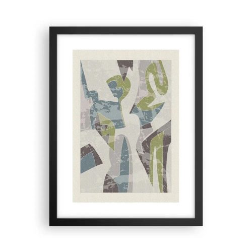 Poster in einem schwarzem Rahmen - Komposition hinter dem Glas - 30x40 cm