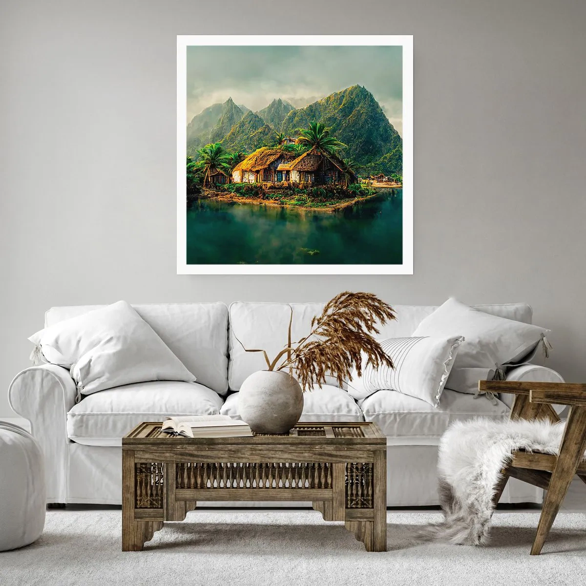 Poster - Tropisches Paradies - 60x60 cm