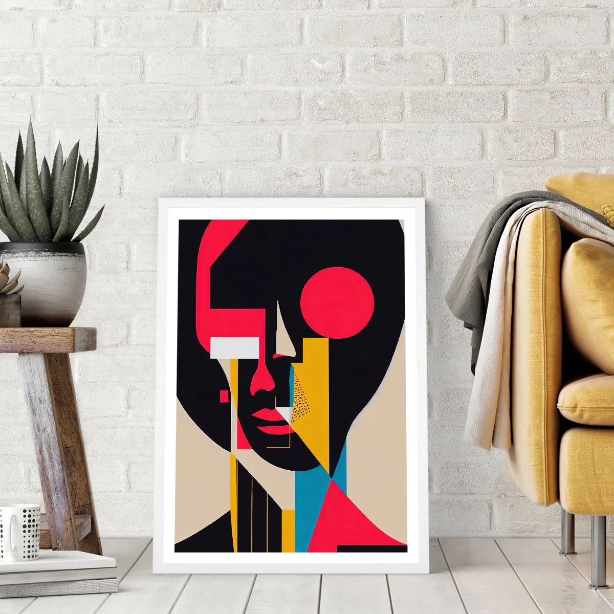 Poster in einem weißen Rahmen - Ihre innere Welt - 40x50 cm