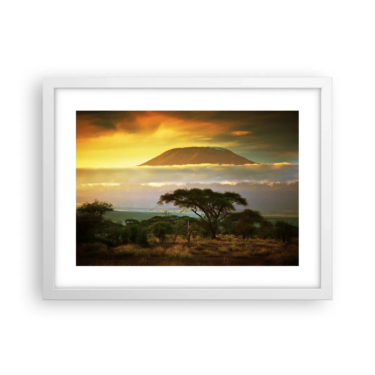 Poster in einem weißen Rahmen - Ein Reisetraum - 40x30 cm