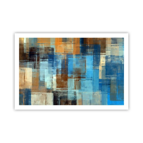 Poster - Durch den blauen Schleier - 91x61 cm