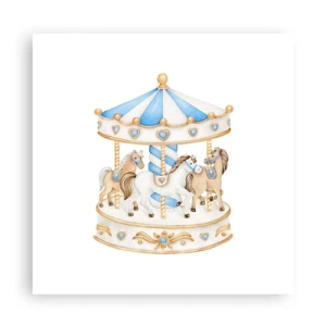 Poster - Süße Kindheit - 60x60 cm