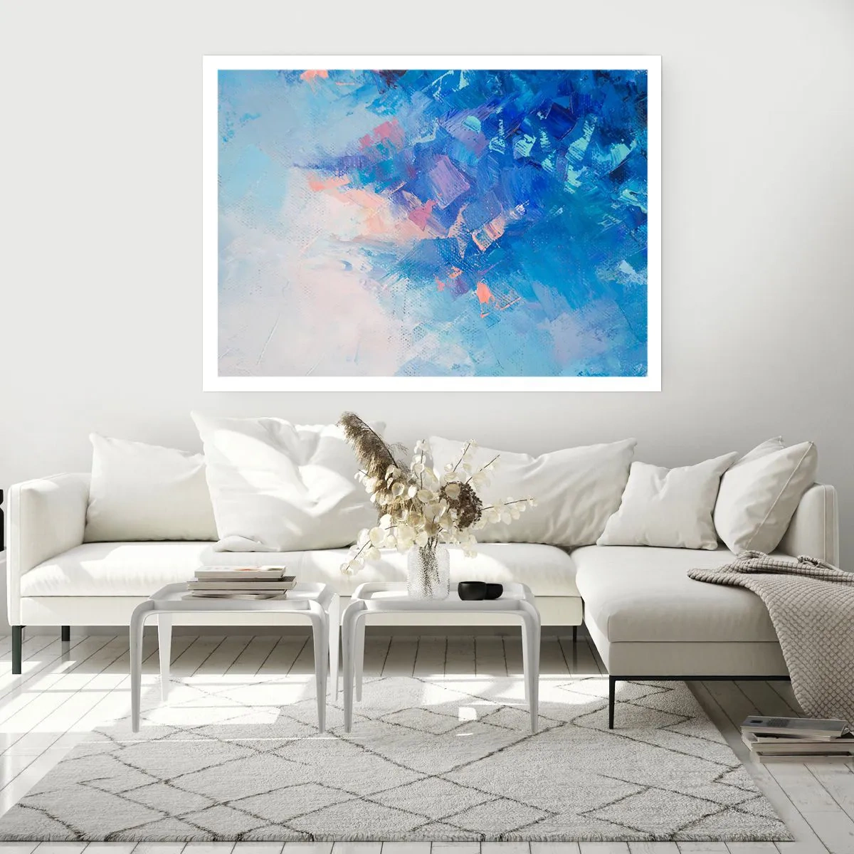 Poster - Winter-Abstraktion - 70x50 cm