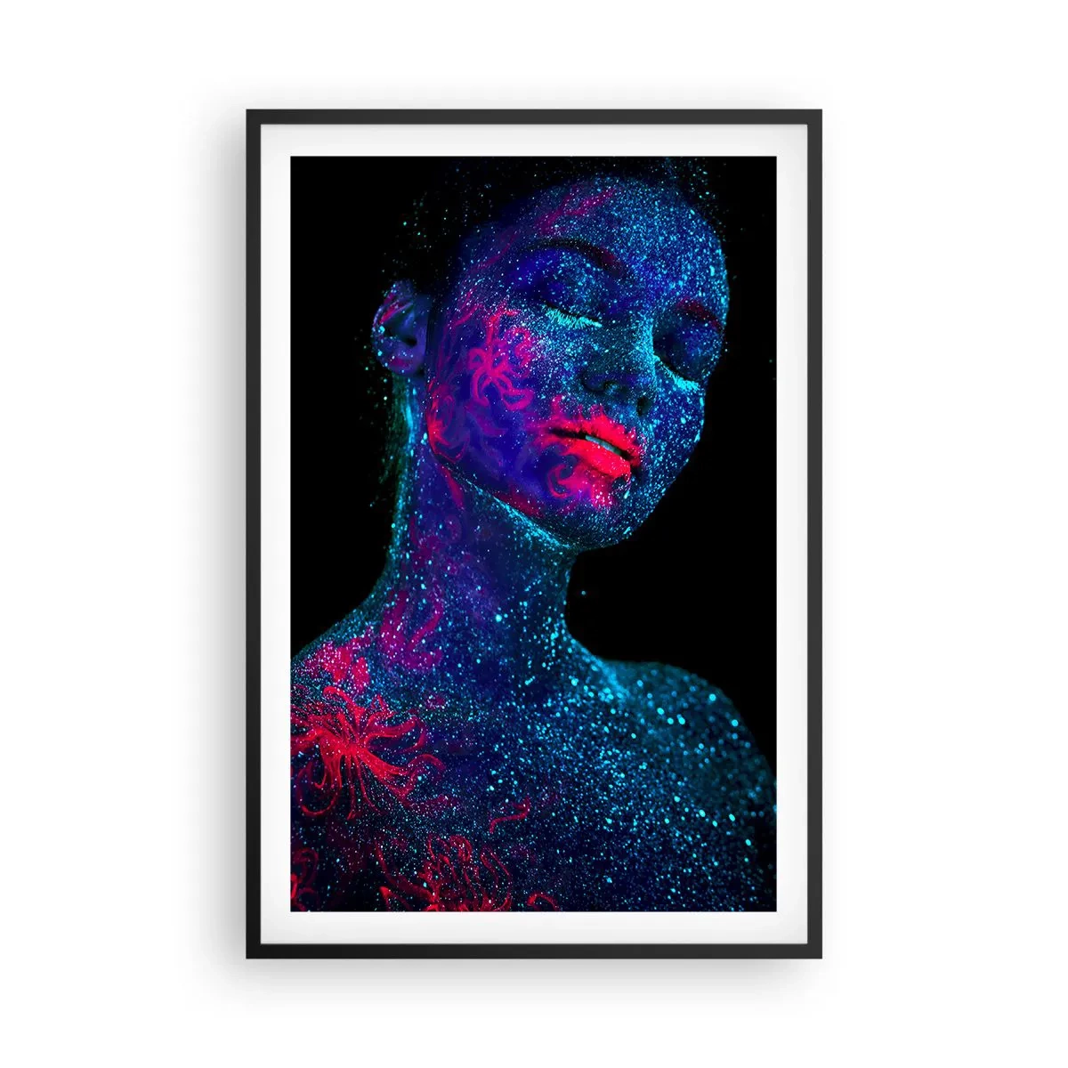 Poster in einem schwarzem Rahmen - Im Sternenstaub - 61x91 cm