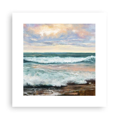 Poster - Hier werden Sie Ihre Seele baumeln lassen - 30x30 cm