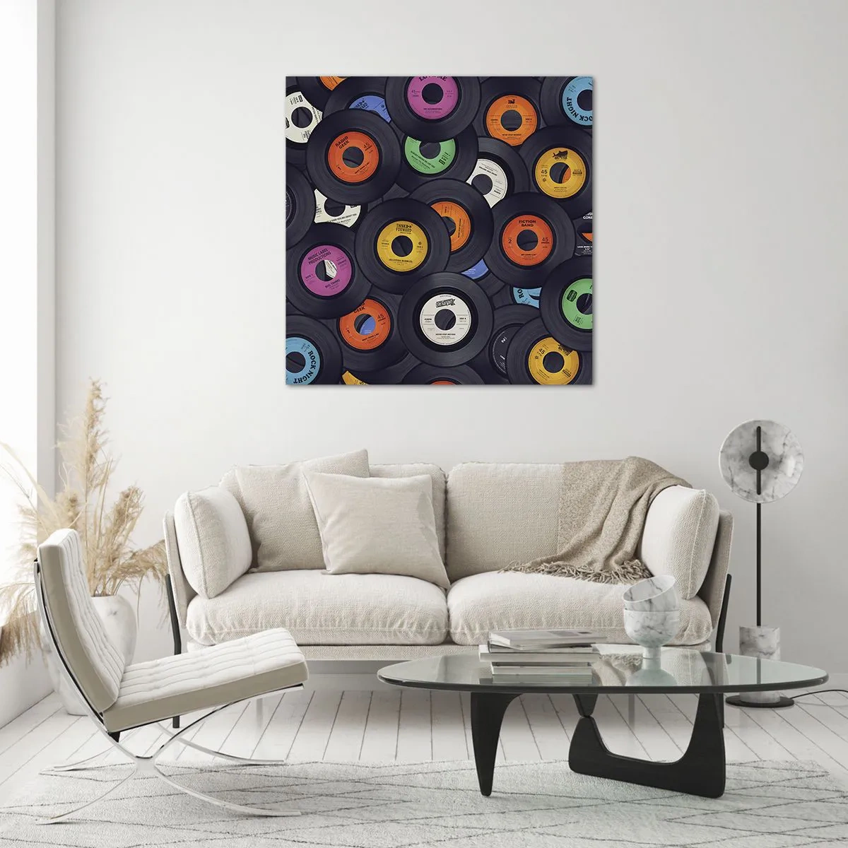 Glasbild - Bild auf glas - Farben der Klassiker - 50x50 cm