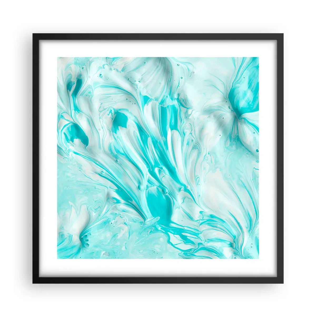 Poster in einem schwarzem Rahmen - Für immer zusammen - 50x50 cm