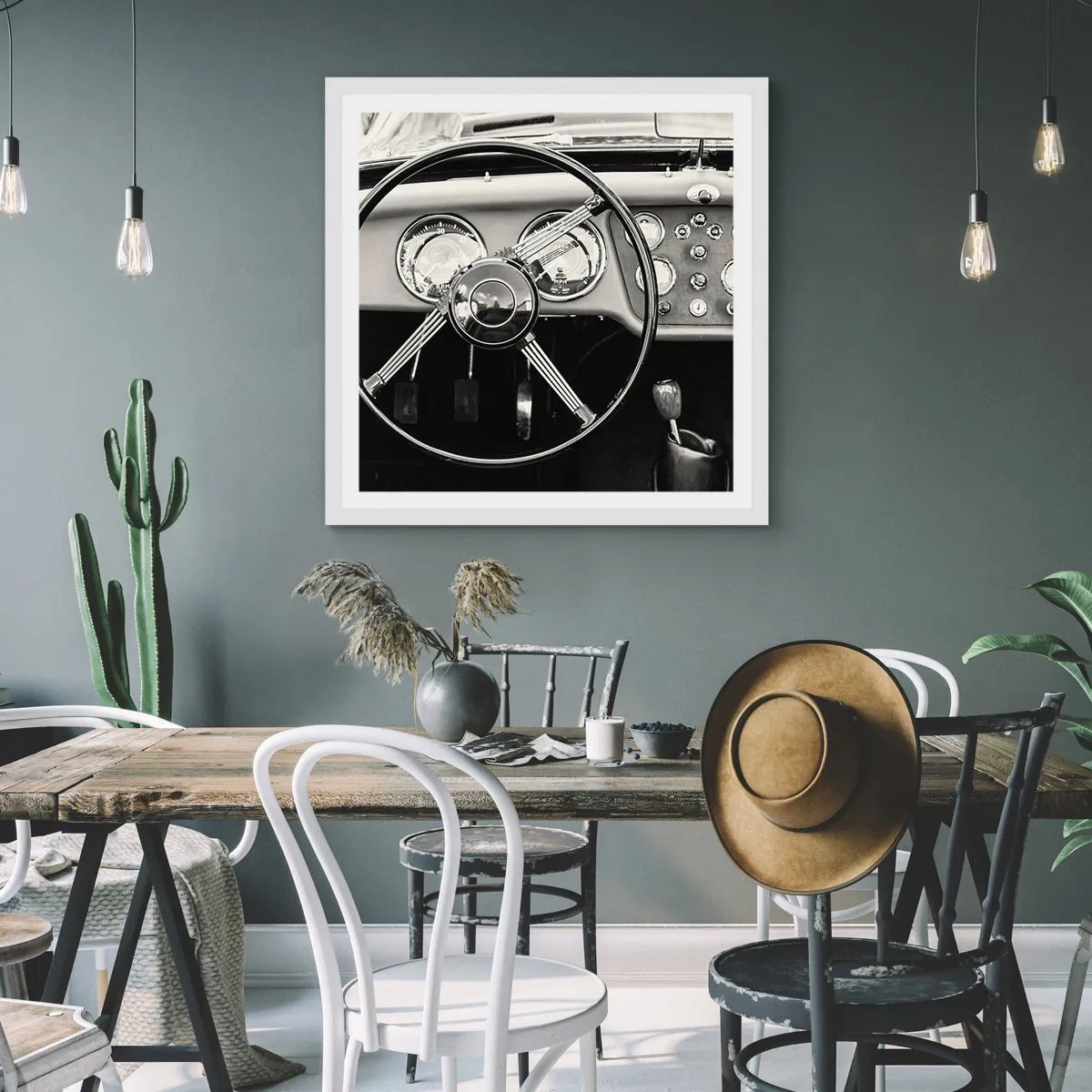 Poster in einem weißen Rahmen - Ein Sammlertraum - 50x50 cm