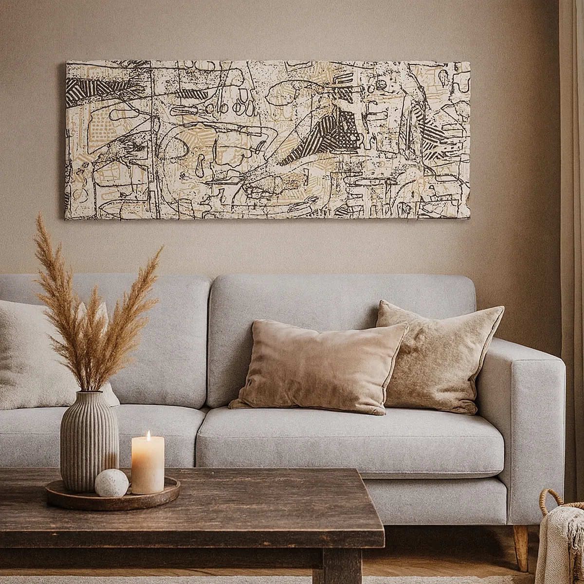 Bild auf Leinwand - Leinwandbild - Es wartet darauf, entschlüsselt zu werden - 30x30 cm