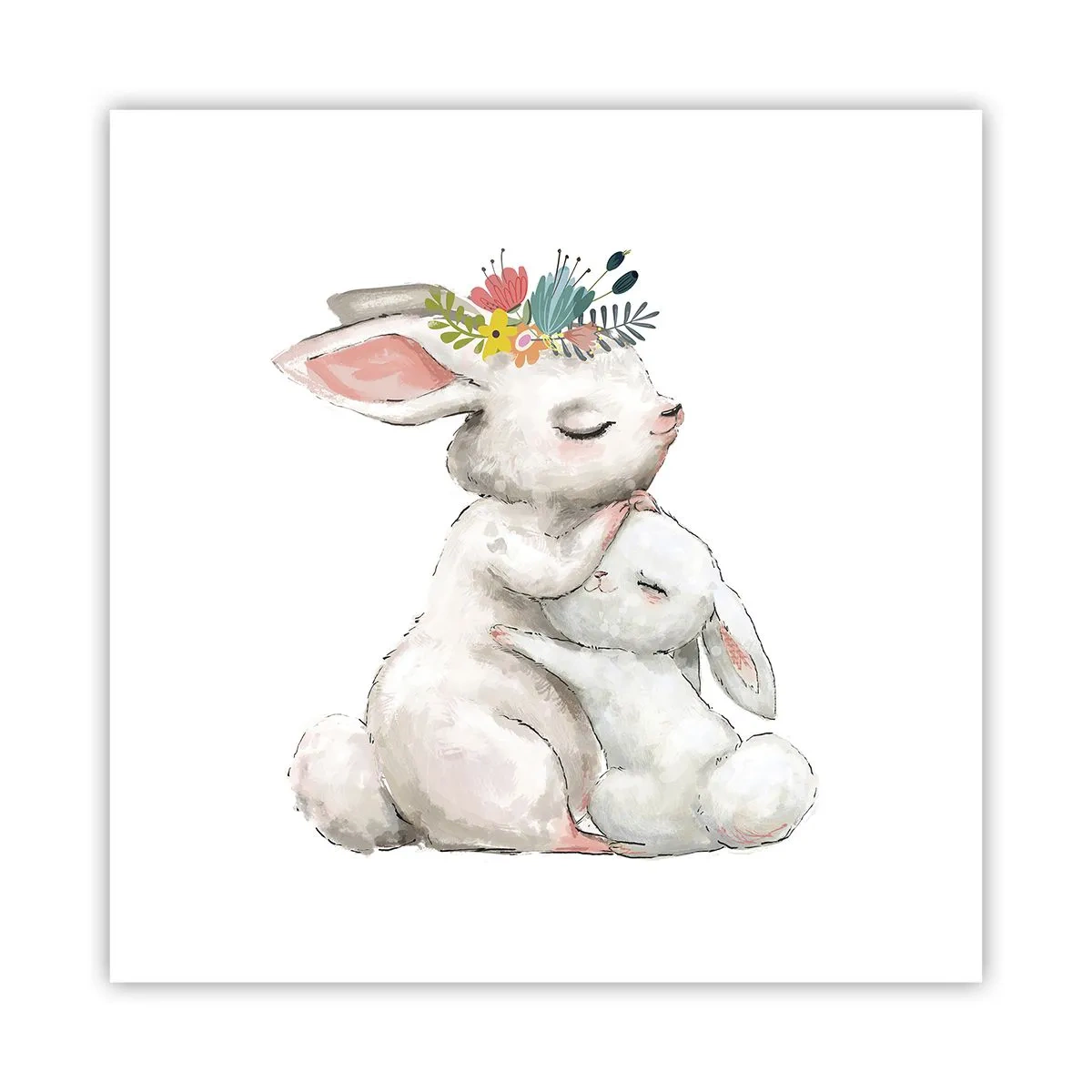 Poster - Bei Mama ist's am schönsten - 60x60 cm