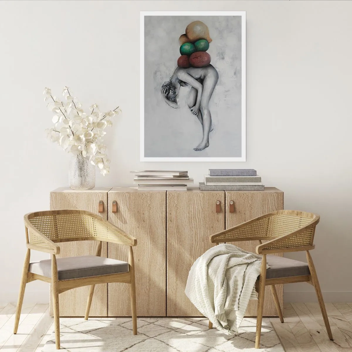 Poster - Die Last des Lebens - 50x70cm - Last des Lebens - Moderne Wanddekoration für Wohnzimmer und Schlafzimmer ARTTOR