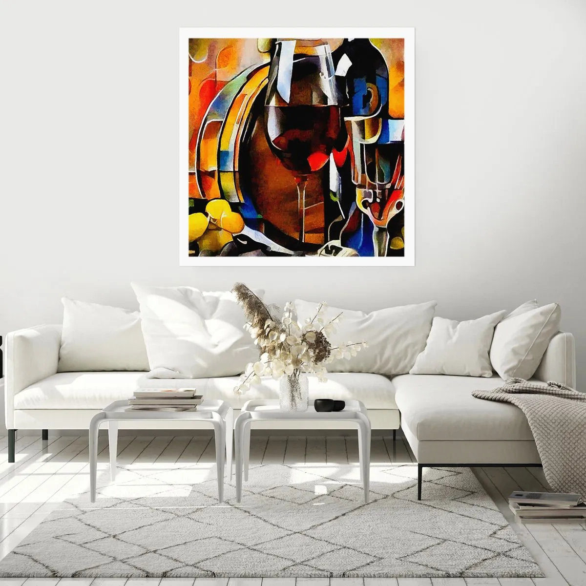 Poster - Und die Welt nimmt Farben an - 60x60 cm