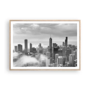 Poster in einem Rahmen aus heller Eiche - Amerikanische Landschaft - 100x70 cm