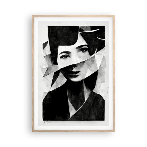 Poster in einem Rahmen aus heller Eiche - So, wie du wirklich bist… - 70x100 cm
