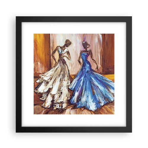 Poster in einem schwarzem Rahmen - Ein dankbares Duo - 30x30 cm