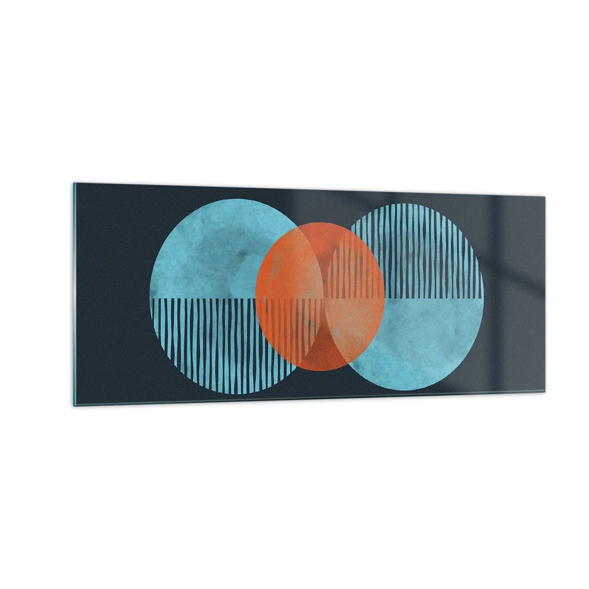 Glasbild - Bild auf glas - Symmetrische Komposition - 100x40 cm