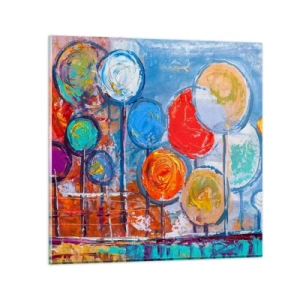 Glasbild - Bild auf glas - Wunder am Stiel - 30x30 cm