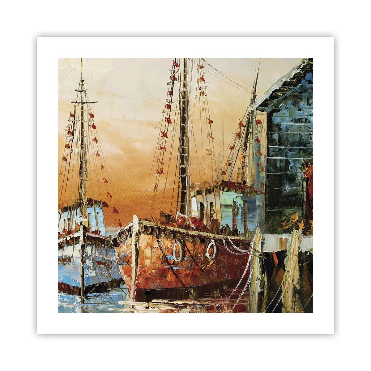 Poster - Friedliche Rückkehr - 50x50 cm