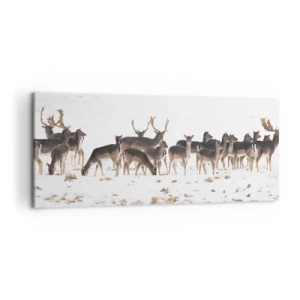 Bild auf Leinwand - Leinwandbild - Kommen die Weihnachten? - 100x40 cm