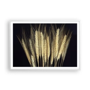 Poster in einem weißen Rahmen - Rustikale Magie - 100x70 cm