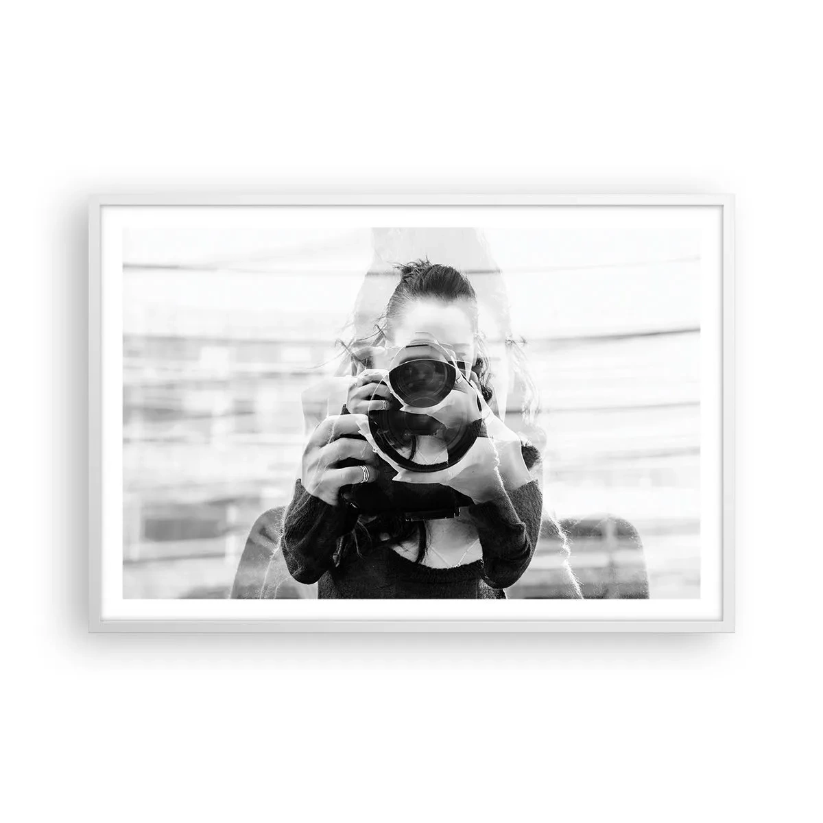 Poster in einem weißen Rahmen - Schöpfer und Material - 91x61 cm