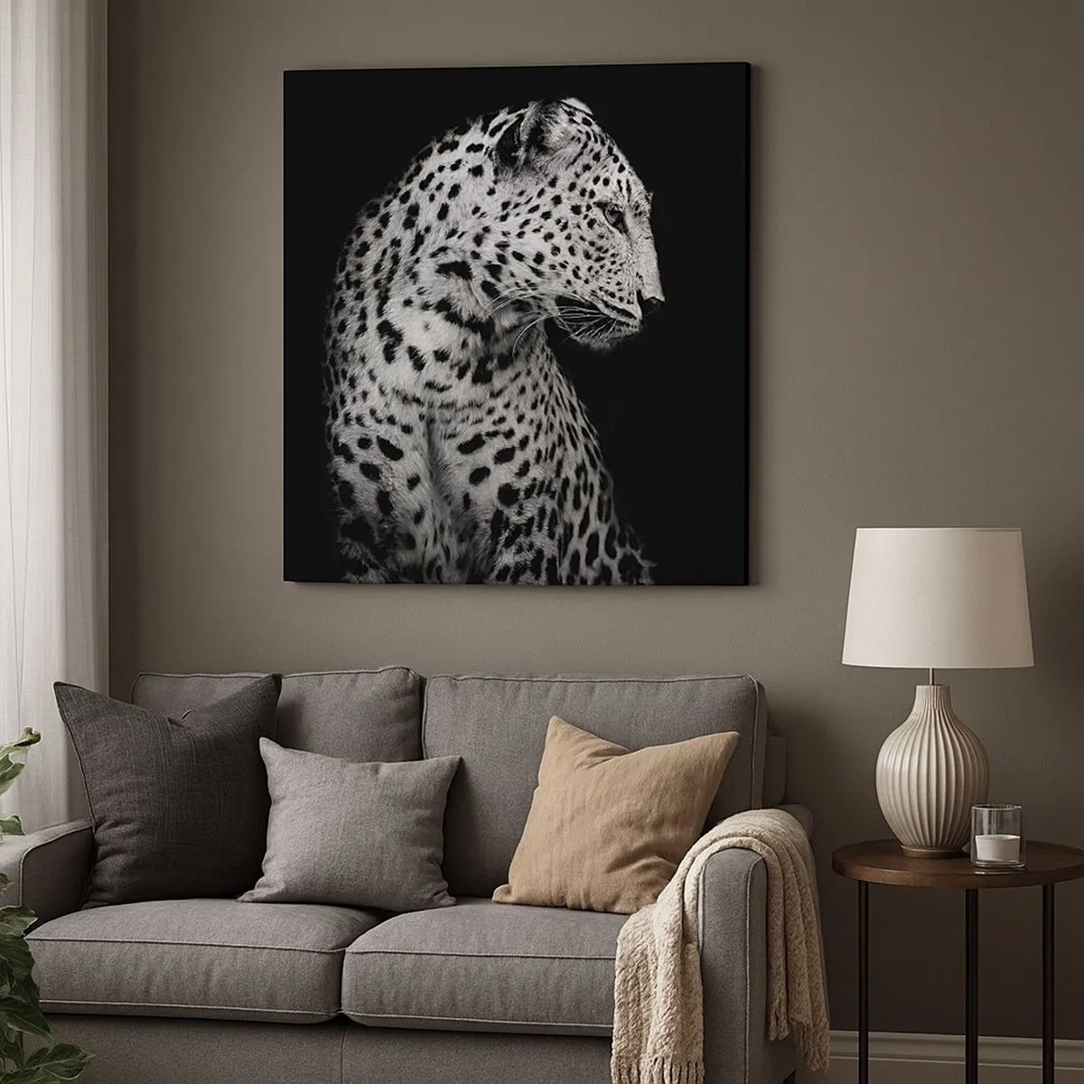 Bild auf Leinwand - Leinwandbild - Rechtes Profil perfekt! - 30x30 cm