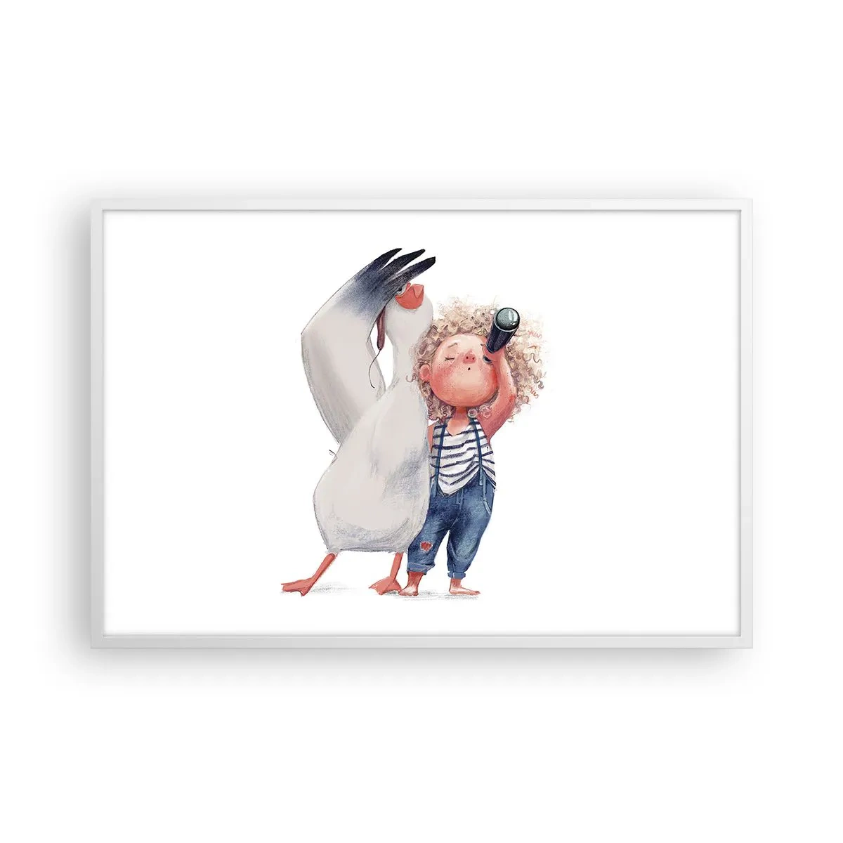 Poster in einem weißen Rahmen - Toller Reiseplan - 91x61 cm