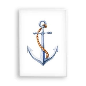 Poster in einem weißen Rahmen - Ahoi Abenteuer! - 70x100 cm