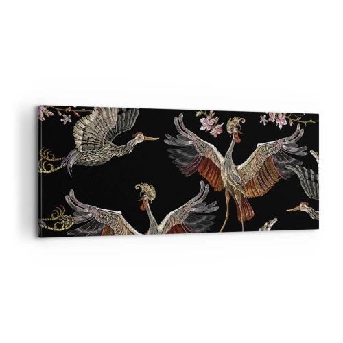 Bild auf Leinwand - Leinwandbild - Märchenvogel - 100x40 cm