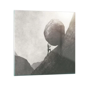 Glasbild - Bild auf glas - Ich glaube wider alle Hoffnung - 30x30 cm