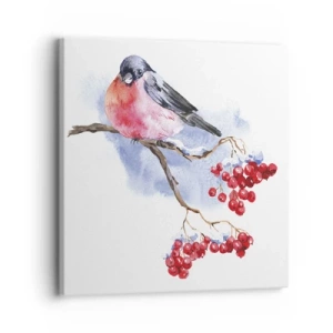 Bild auf Leinwand - Leinwandbild - Winter in Farbe - 30x30 cm