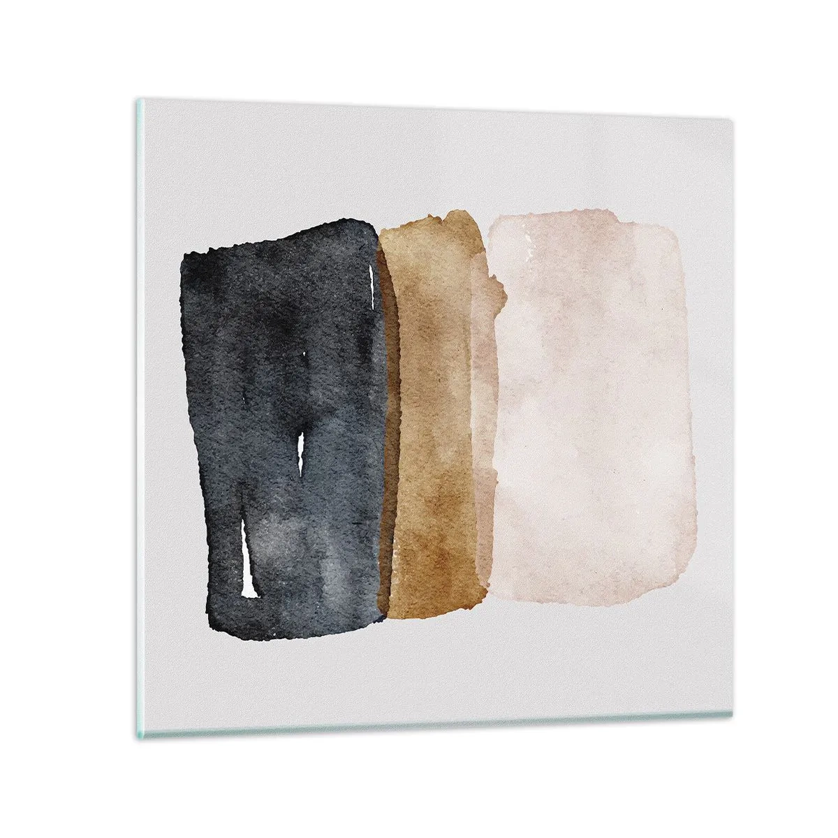 Glasbild - Bild auf glas - Die Komposition der Farben der Erde - 60x60 cm