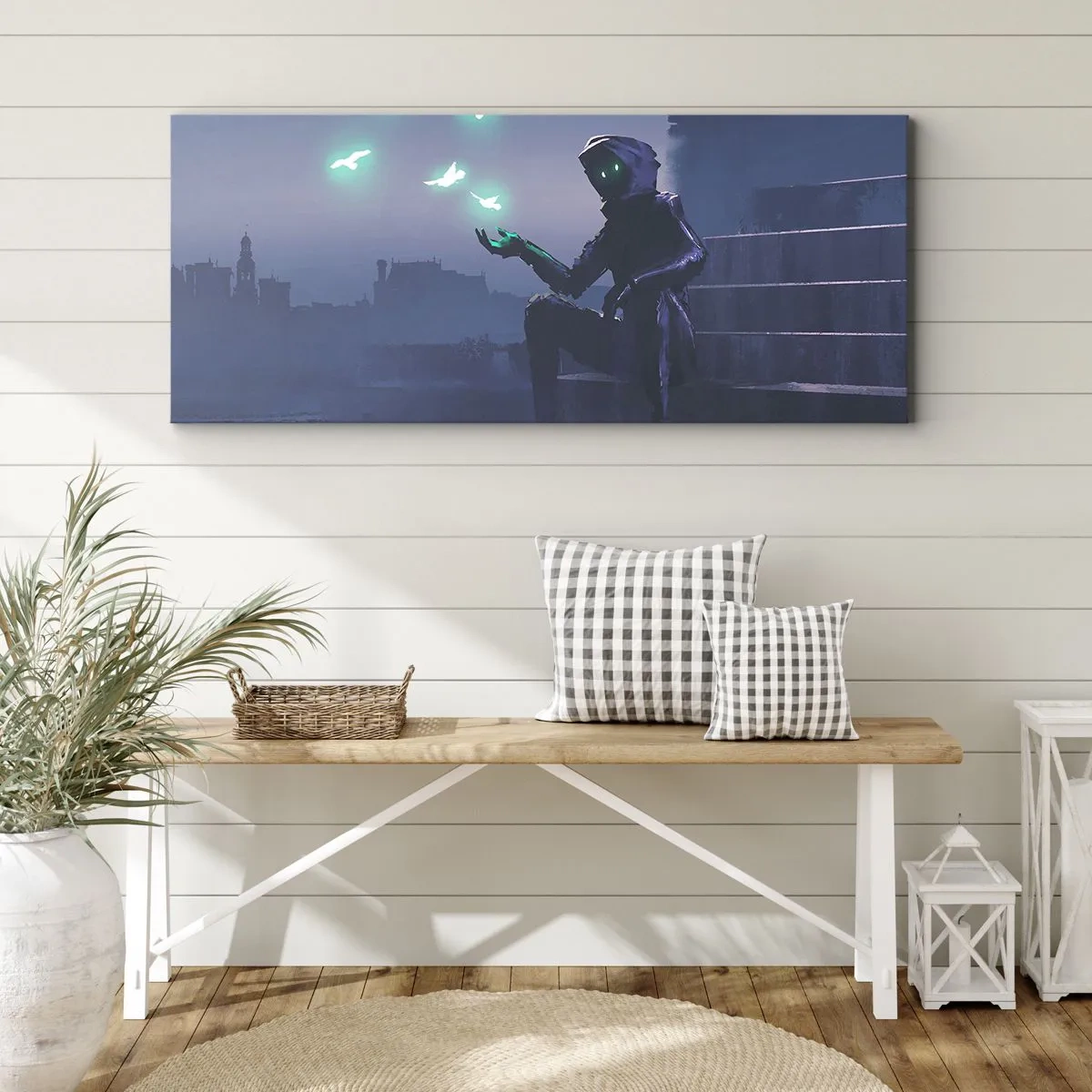 Bild auf Leinwand - Leinwandbild - Das Leben wird zurückkommen - 90x30 cm