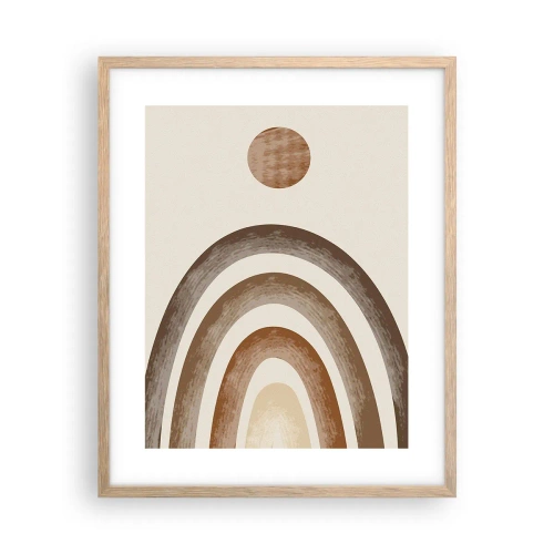 Poster in einem Rahmen aus heller Eiche - In einer weit entfernten Galaxie - 40x50 cm