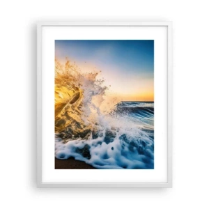 Poster in einem weißen Rahmen - Spaß im Sand - 40x50 cm