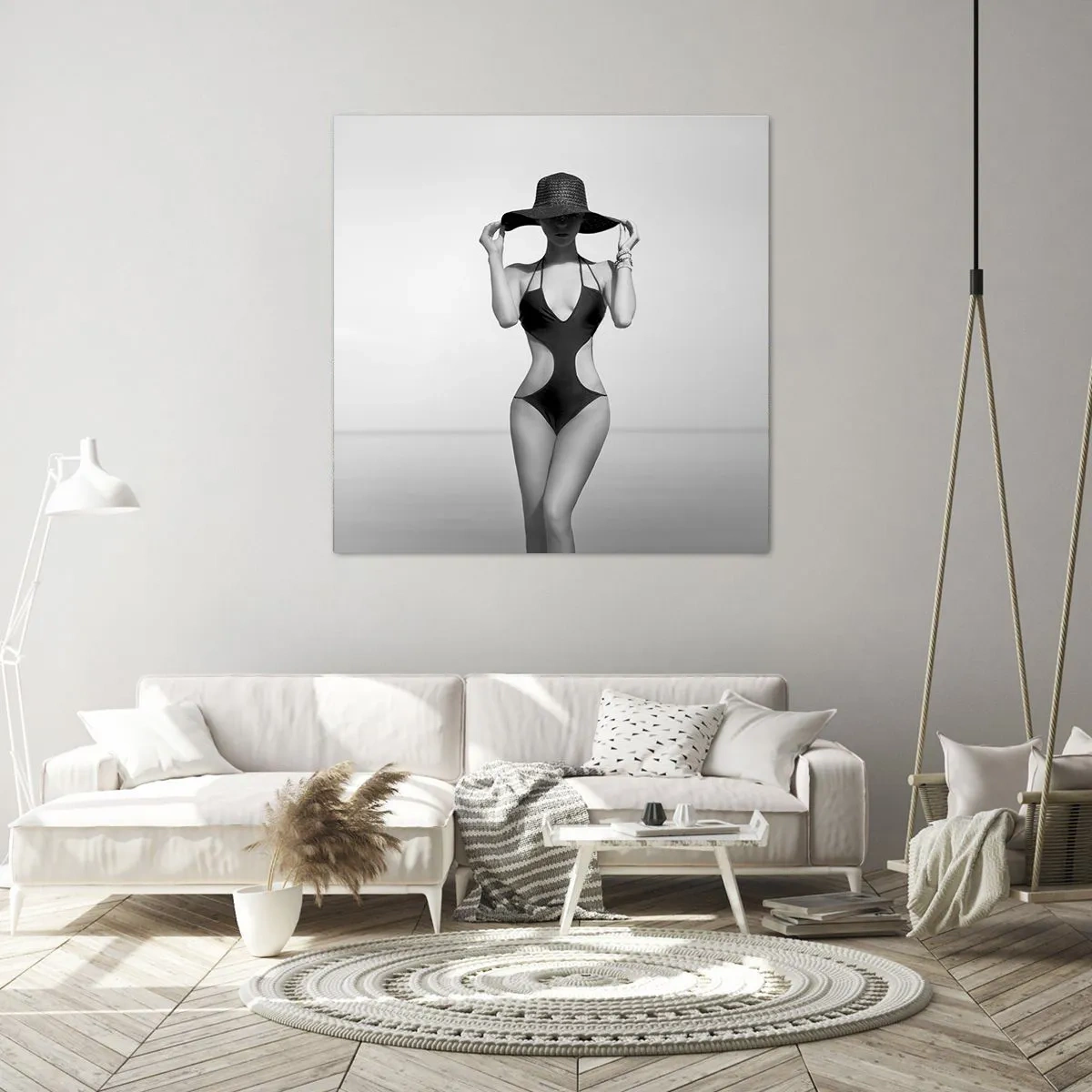 Bild auf Leinwand - Leinwandbild - Mein Name ist: Eleganz - 40x40 cm