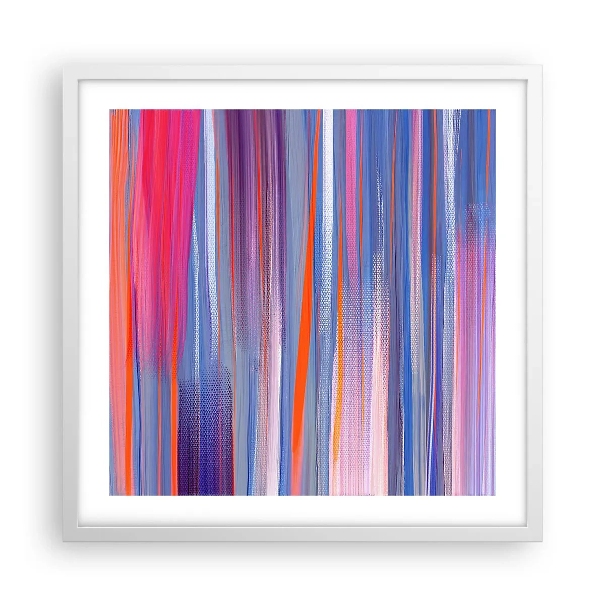 Poster in einem weißen Rahmen - Aufstieg zum Regenbogen - 50x50 cm