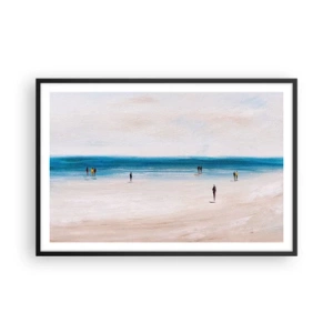 Poster in einem schwarzem Rahmen - Natürliches Bedürfnis - 91x61 cm