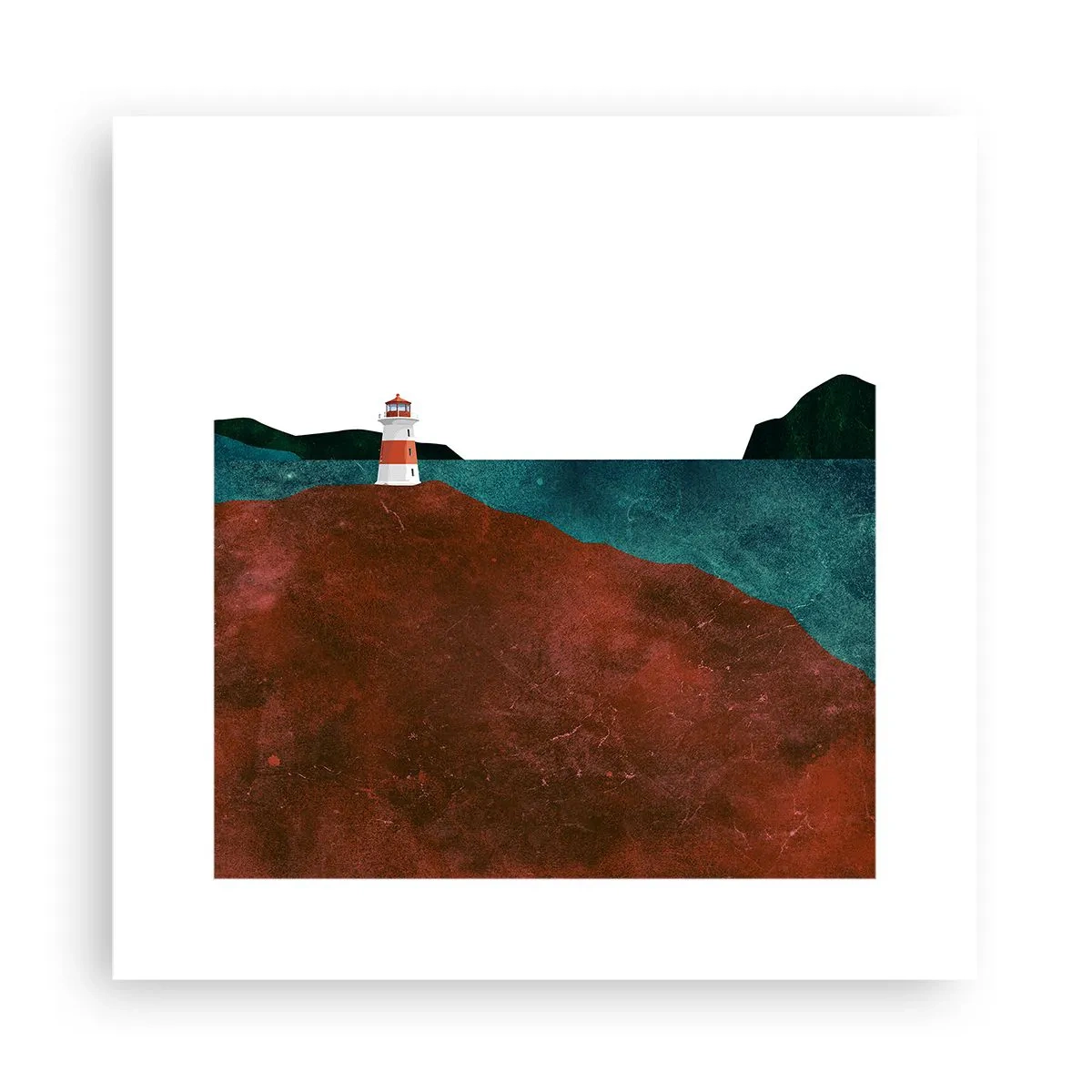 Poster - Aufs Meer starren - 30x30 cm