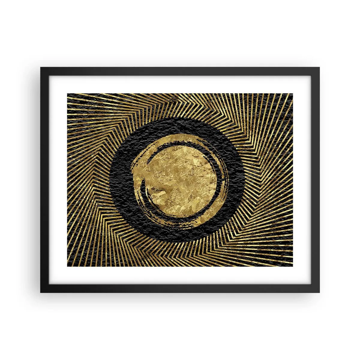 Poster in einem schwarzem Rahmen - Glamour-Komposition - 50x40 cm